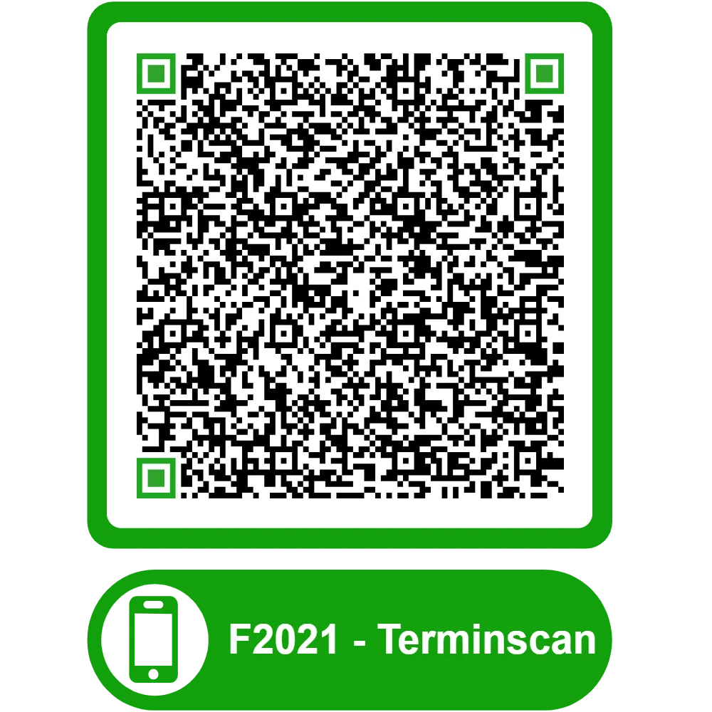 Scannable QR code for the appointment