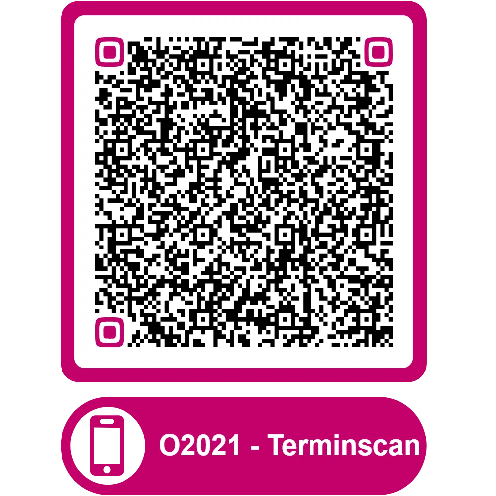 Scannable QR code for the appointment