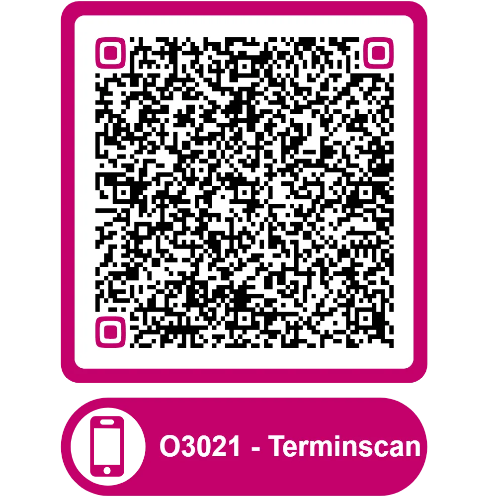 Scannable QR code for the appointment