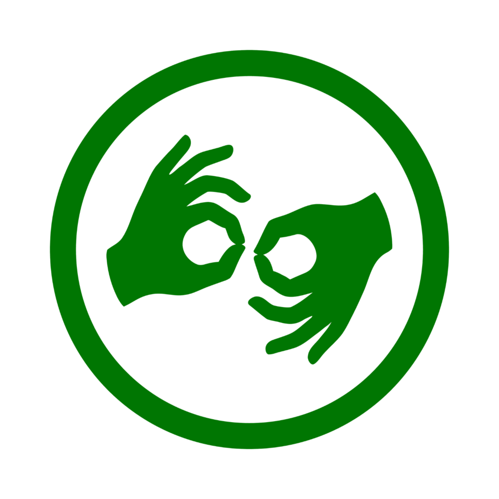 Icon für Gebärdensprache