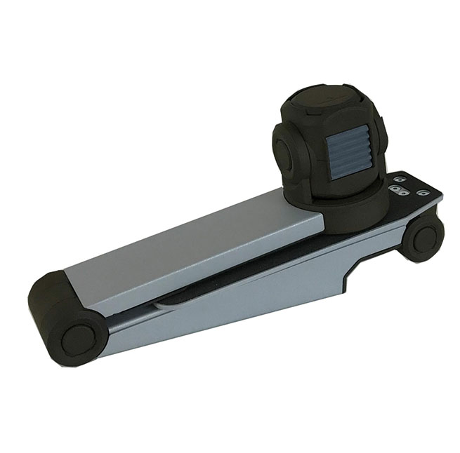 A student solves math problems with the ZoomCam camera system